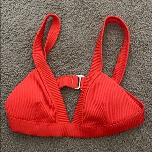 Red bikini top